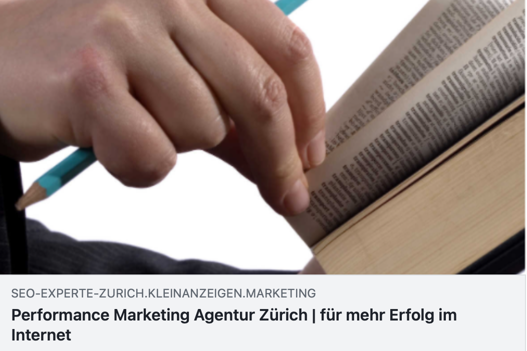 Performance Marketing Agentur Zürich