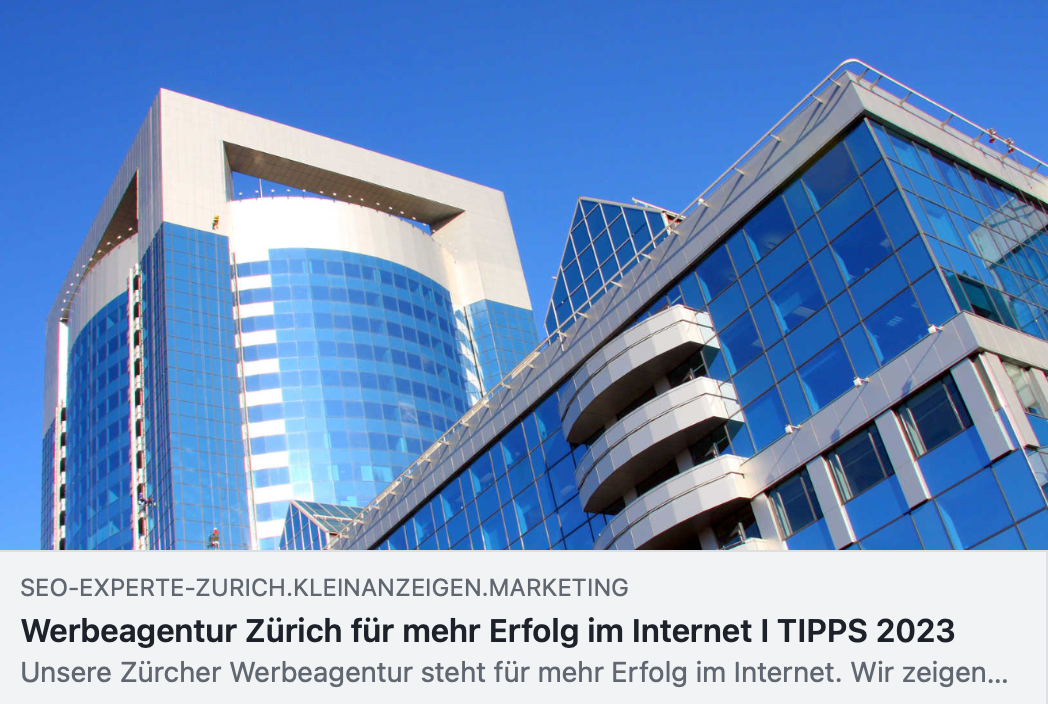 Werbeagentur Zürich für mehr Erfolg im Internet