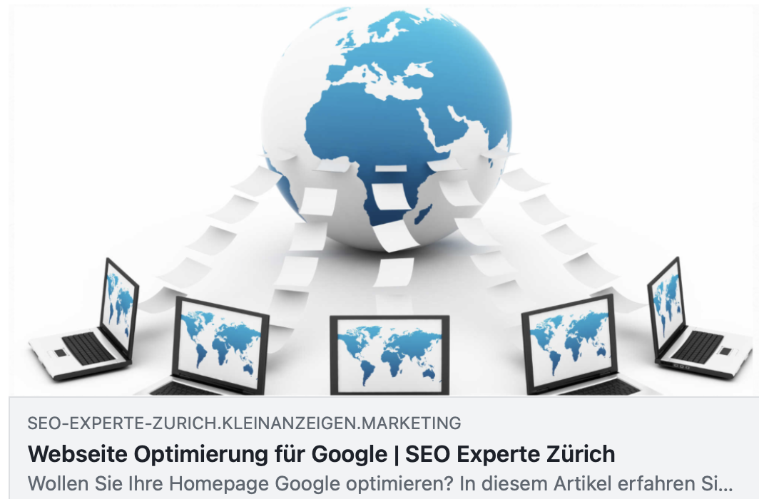 Webseite Optimierung für Google | SEO Experte Zürich